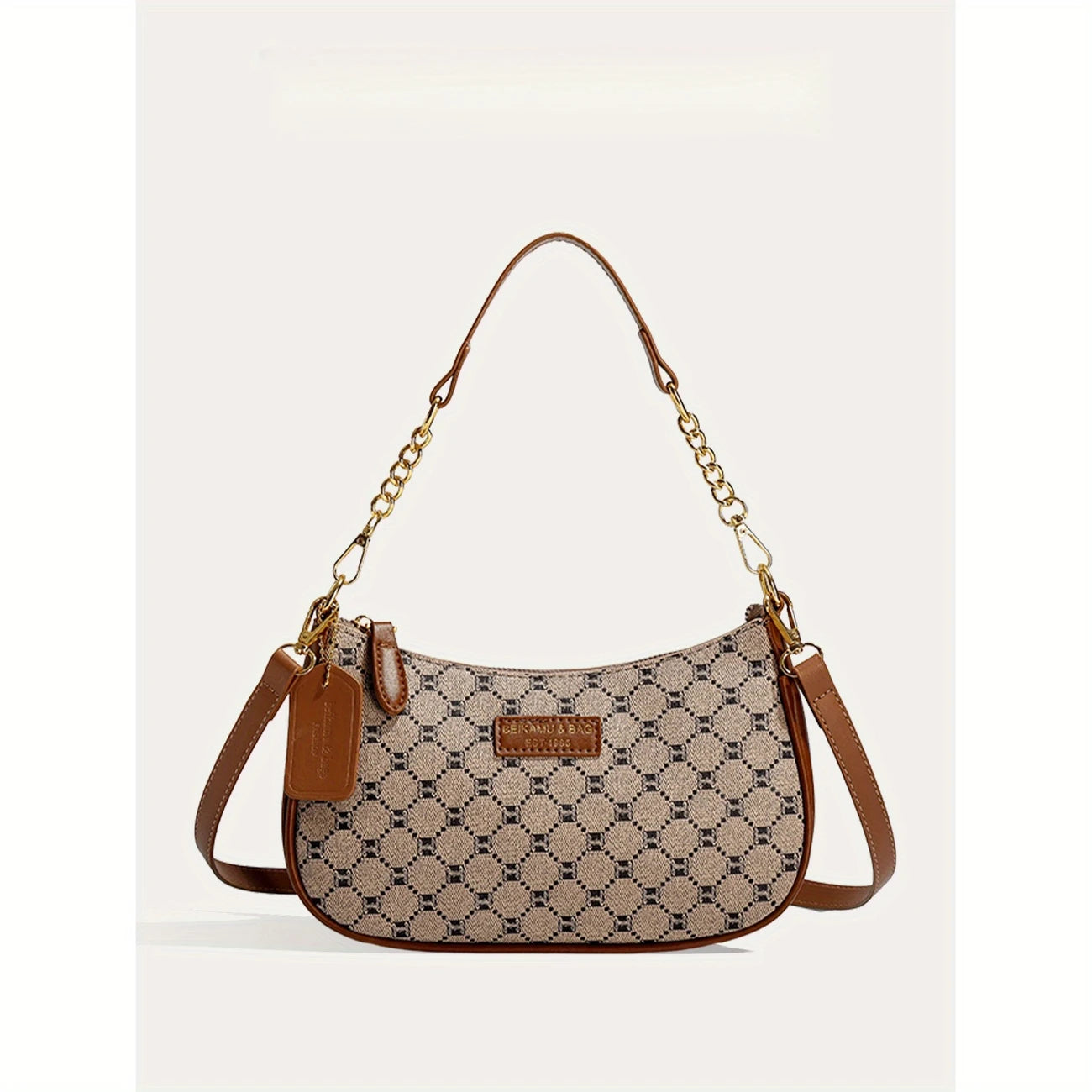 Women Plain Color PU Shoulder Bag
