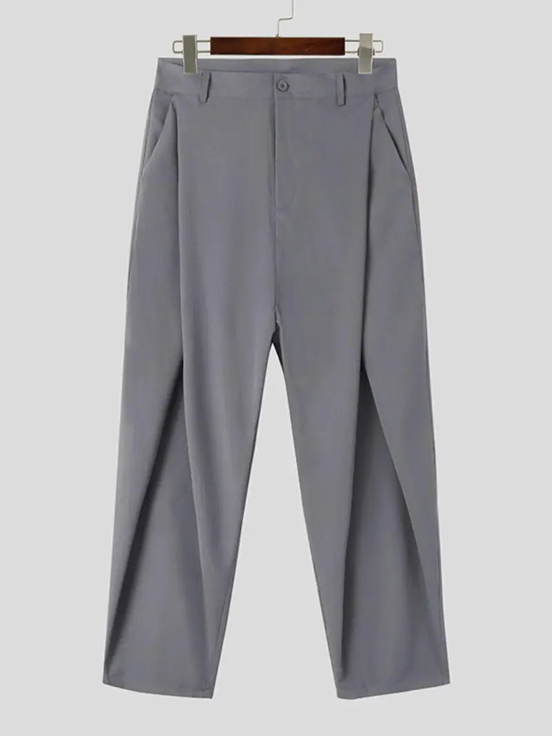 Men’s High-Waist Wide-Leg Chino Pants