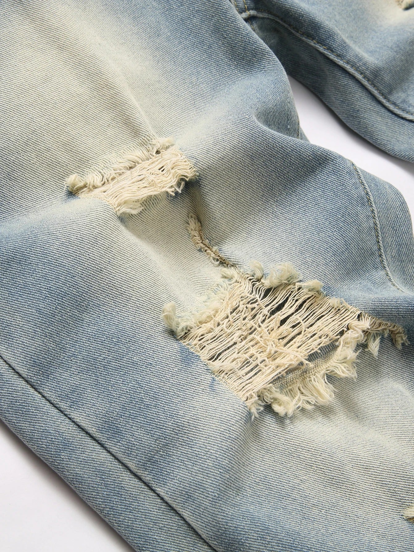 Vintage Streetwear Relaxed Fit Distressed Jeans