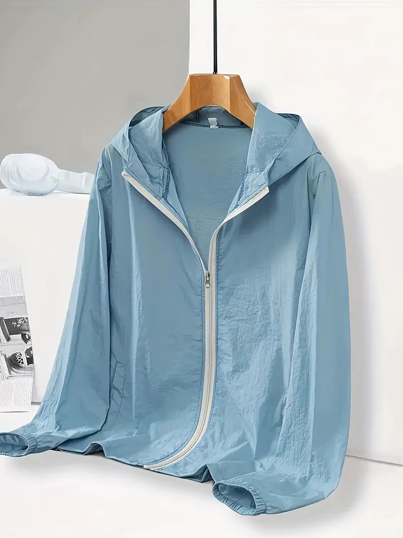 Men's Lightweight Summer Hooded Sun Protection Jacket