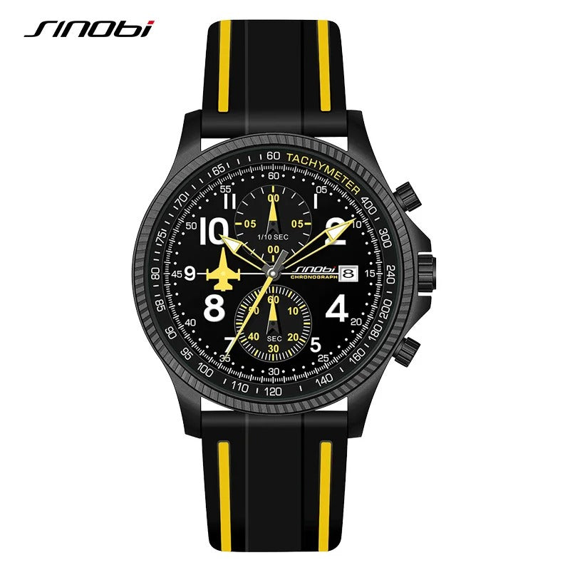 Creative Airplane Chronograph Men's Watch -