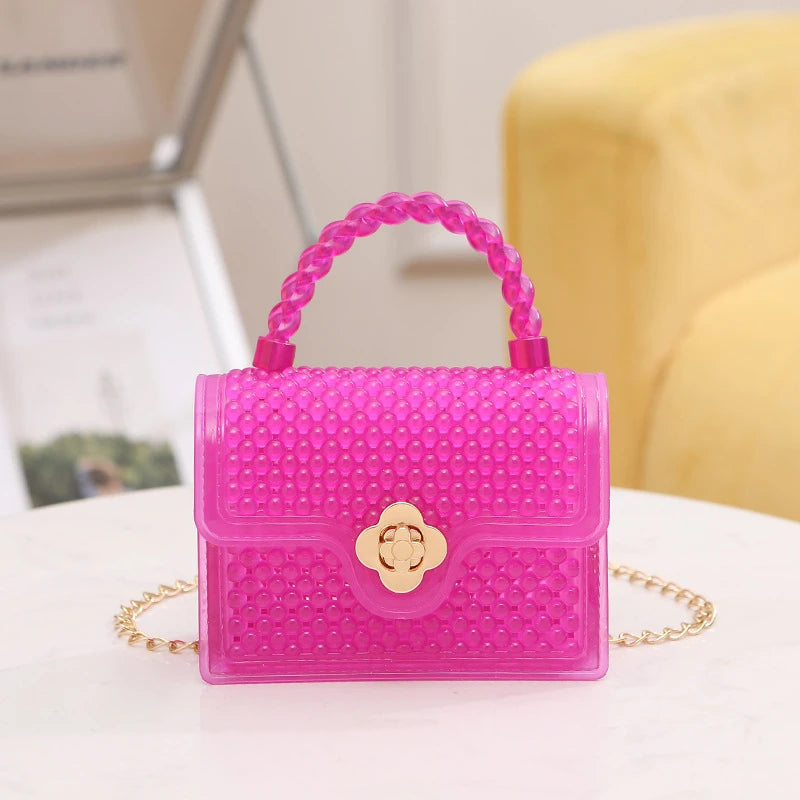 Women'S Fashion PVC Chain Crossbody Bag DIY Mini Handbag