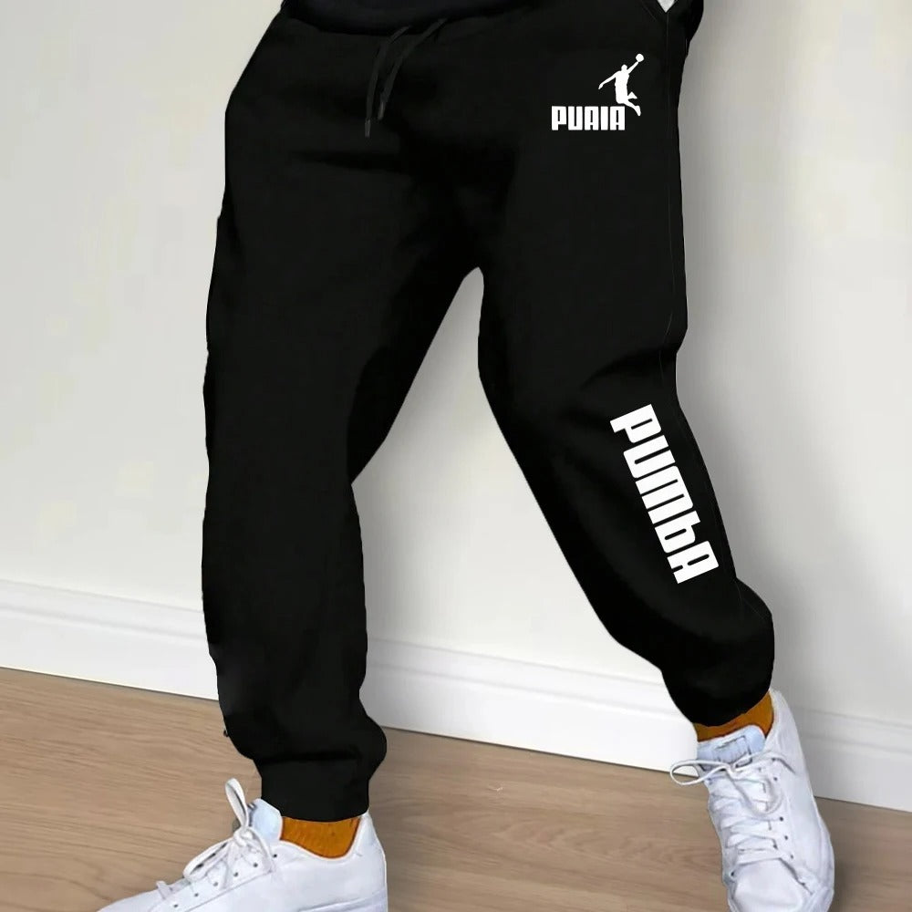 Men's Fleece Casual Jogger Trousers