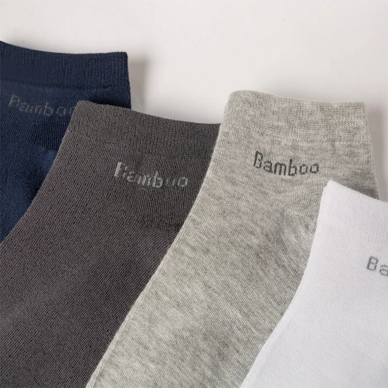 Men’s Bamboo Fiber Ankle Socks – 10 Pairs