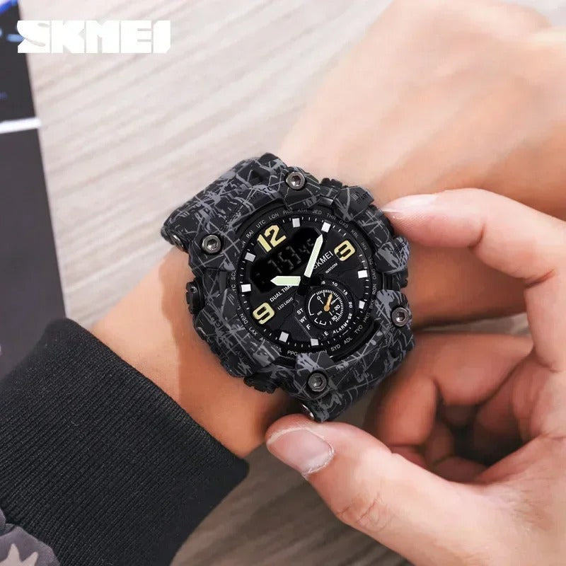 Men's Dual Movement Sport Watch Black