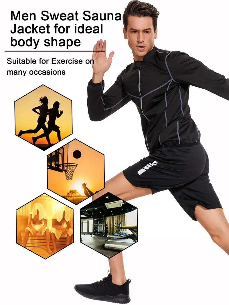 Men's Lightweight Silver Coated Sauna Jacket