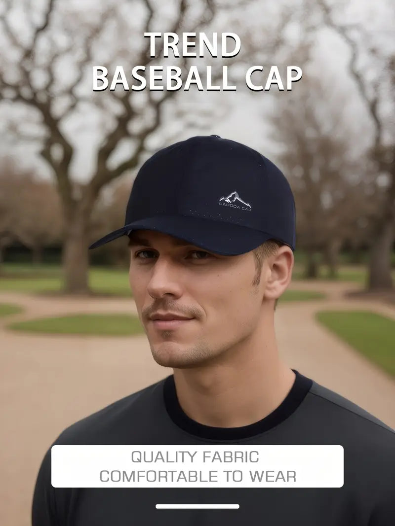 Quick-Dry Snow Mountain Print Sports Baseball Cap 2pcs