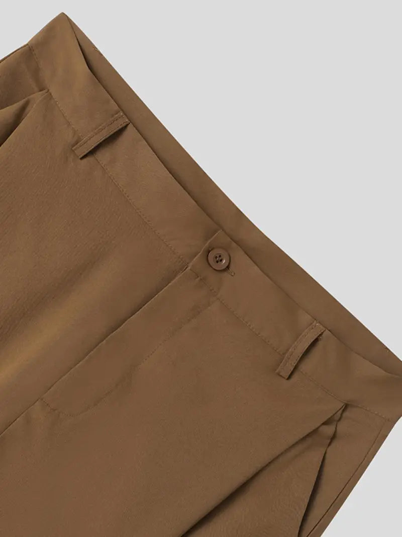 Men’s Light Gray Loose-Fit Chino Harem Pants