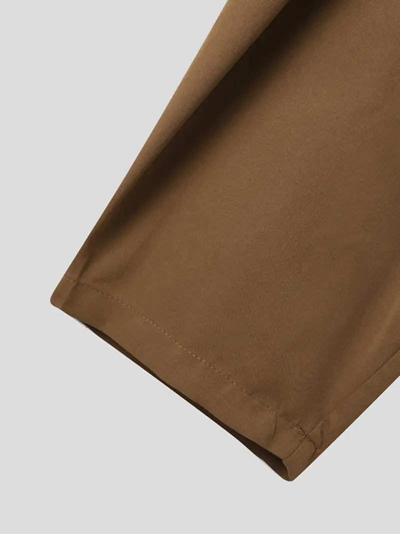 Men’s Light Gray Loose-Fit Chino Harem Pants