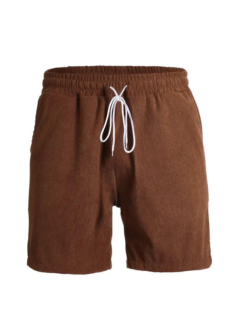 Men's Casual Fleece Shorts with Pockets