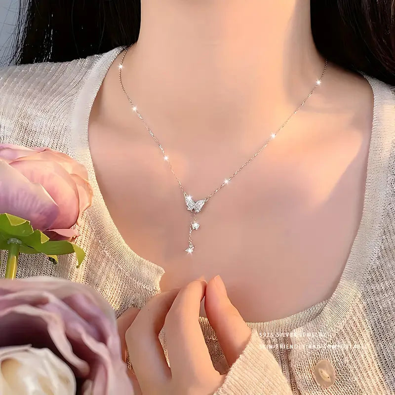 Women's Elegant Butterfly Pendant Necklace