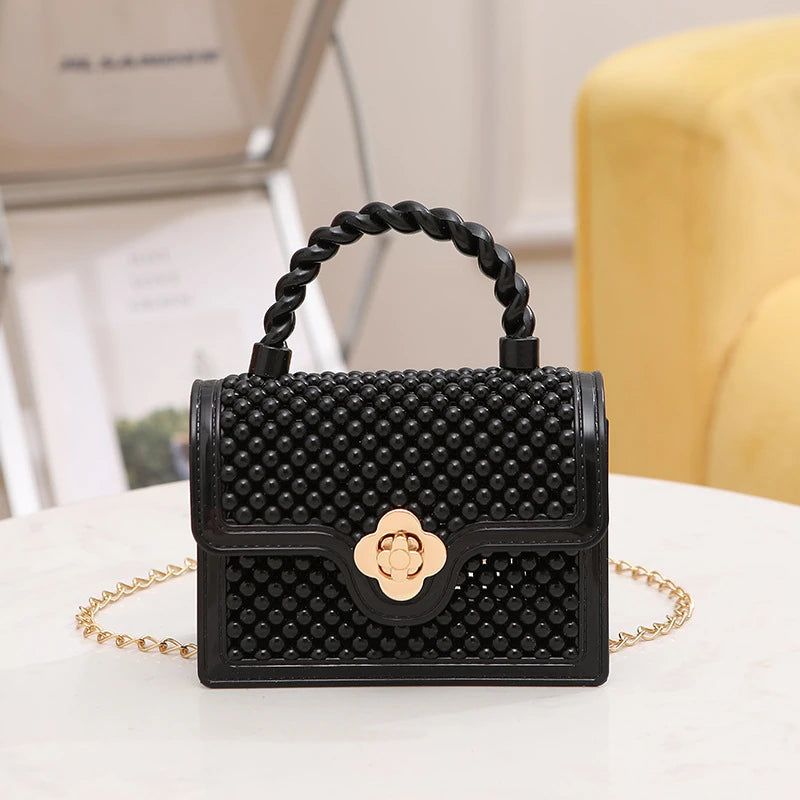 Women'S Fashion PVC Chain Crossbody Bag DIY Mini Handbag