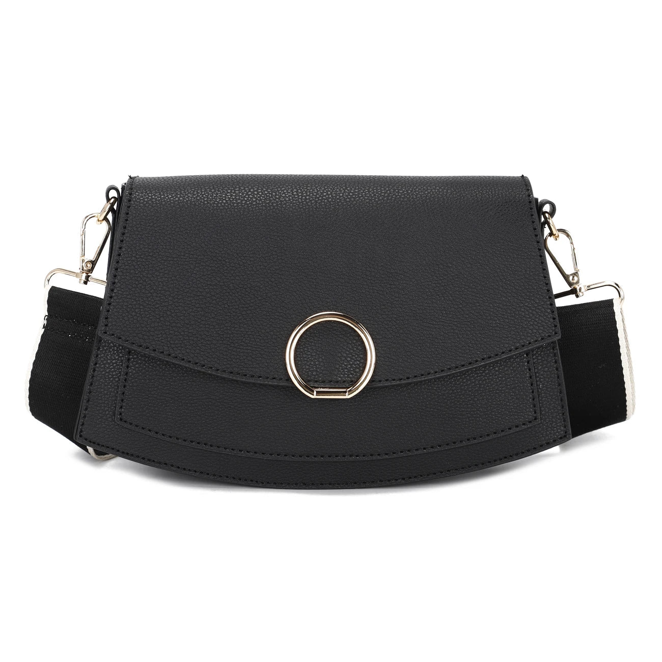 Chic Synthetic Leather Crossbody Bag for women