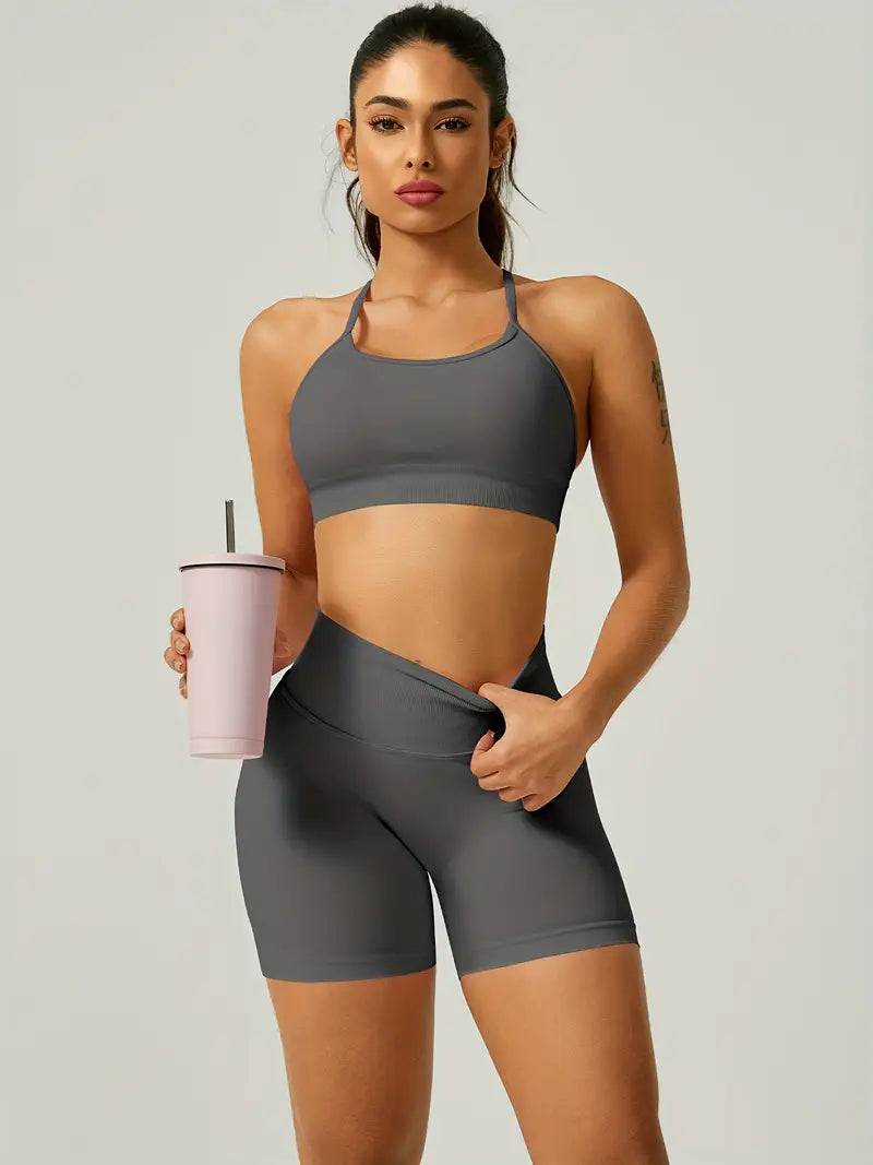 Women'S High-Waisted Fitness Shorts