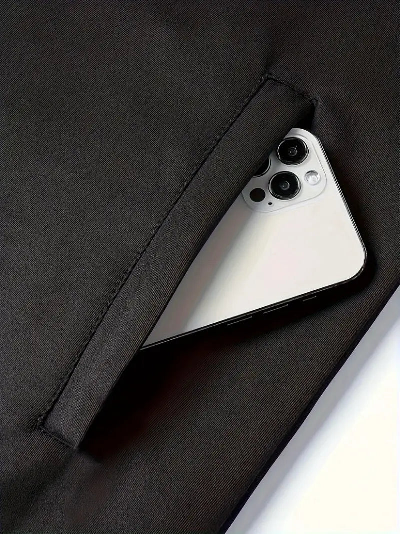 Men's Casual Printed Stand Collar Zip Jacket