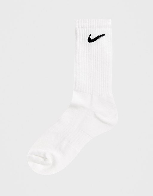 Men Nike Training Everyday Cushioned 3 pack crew sock in white
