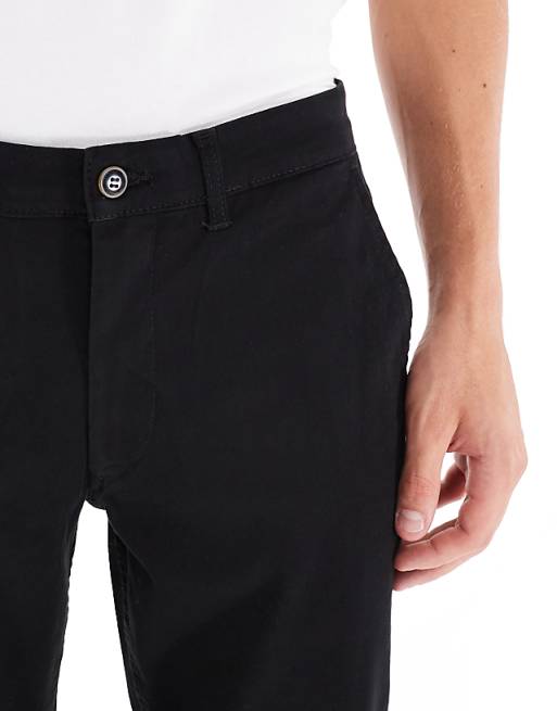 Jack & Jones Intelligence Slim Fit Chinos In Black
