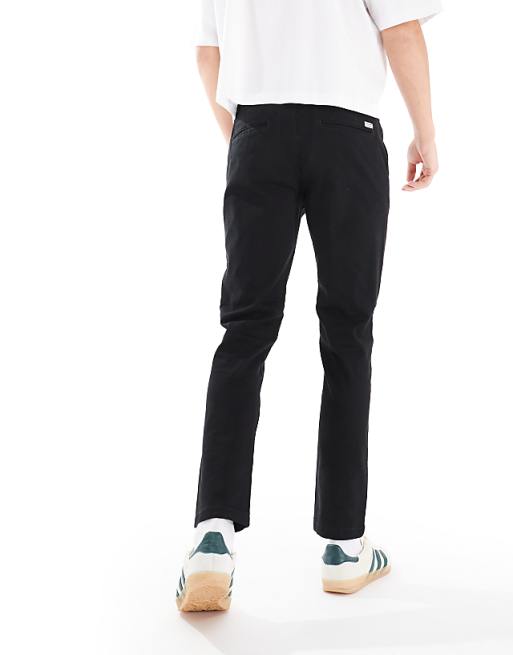 Jack & Jones Intelligence Slim Fit Chinos In Black