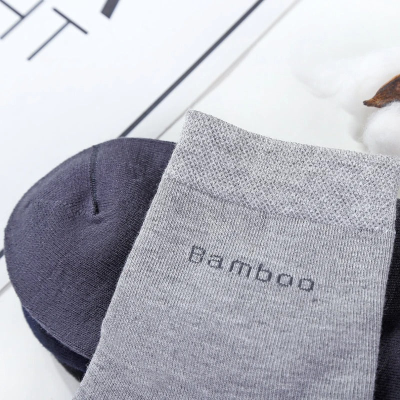 Men’s Bamboo Fiber Crew Socks – 10 Pairs