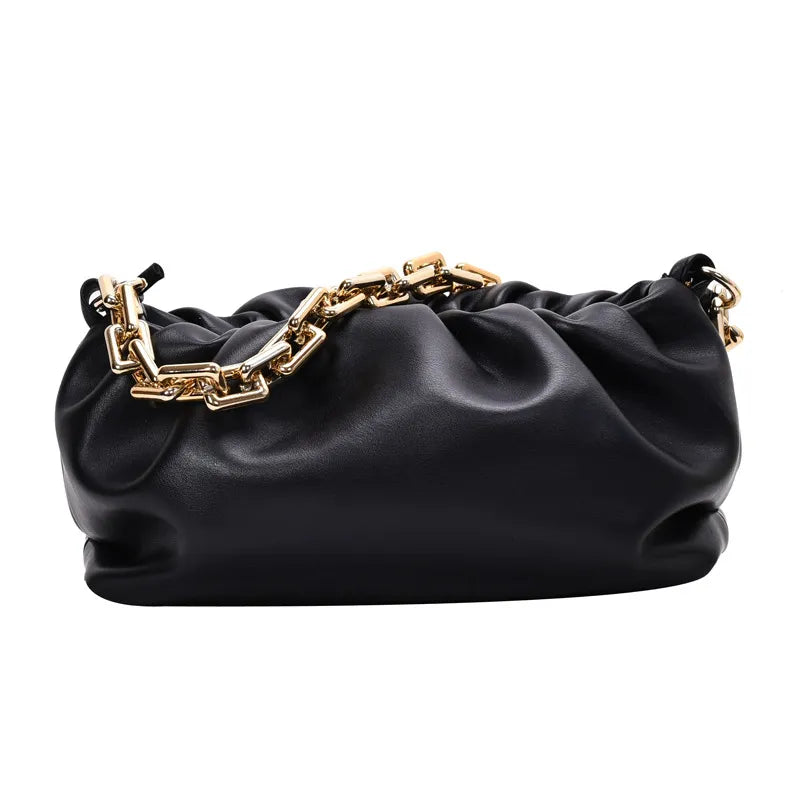Women Creative Cloud Design Chunky Chain Shoulder Bag