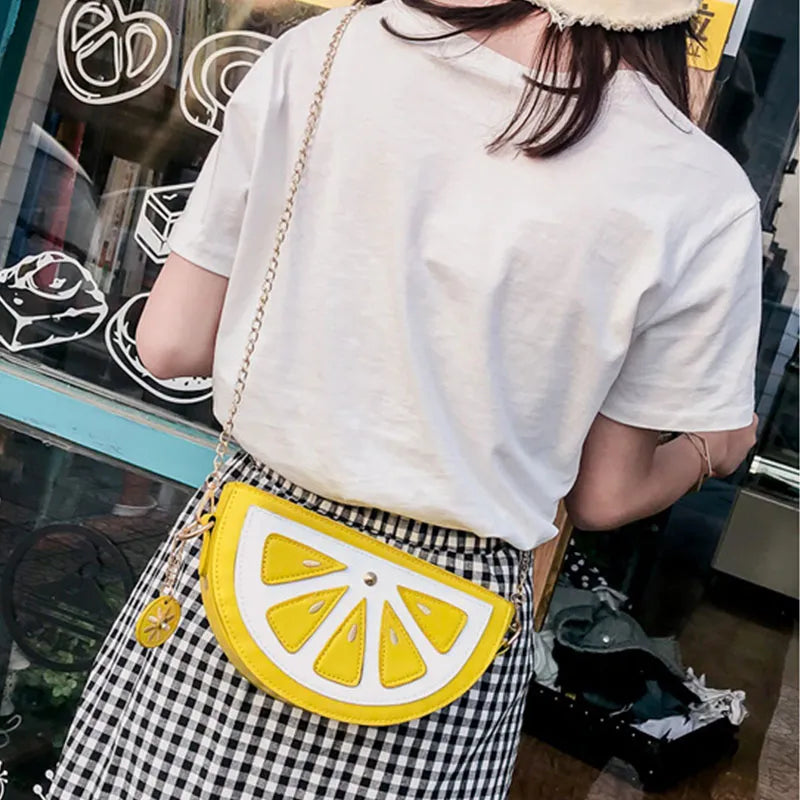 Wholesale Women Creative Watermelon Mini Shoulder Chain Bag