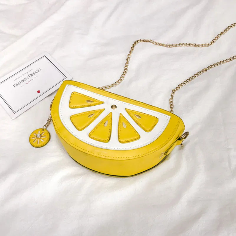 Wholesale Women Creative Watermelon Mini Shoulder Chain Bag