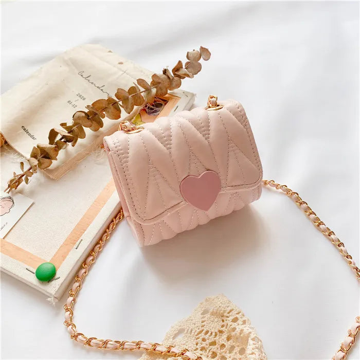 Kids Fashion Solid Color Mini Crossbody Bag