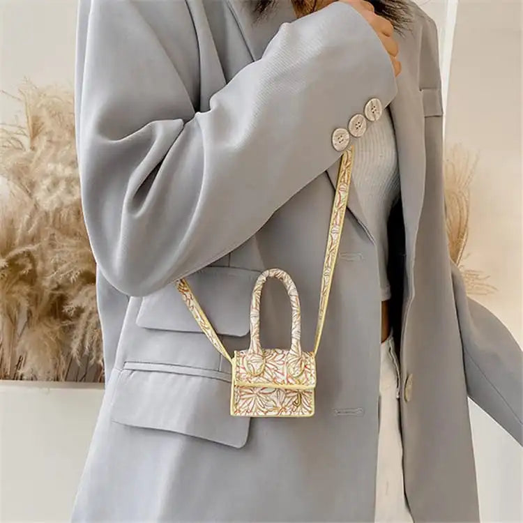 Wholesale Women Fashion Color Blocking Mini Crossbody Bag