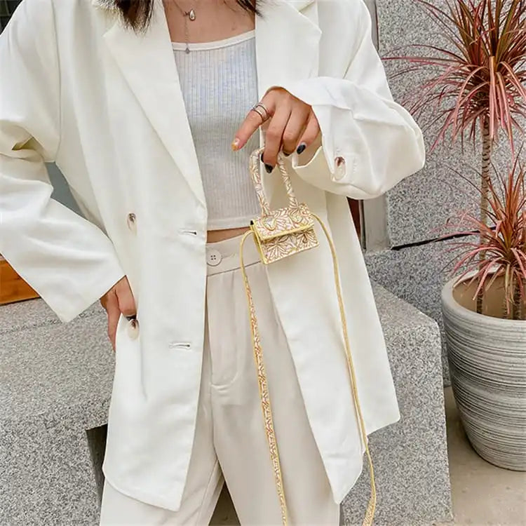 Wholesale Women Fashion Color Blocking Mini Crossbody Bag