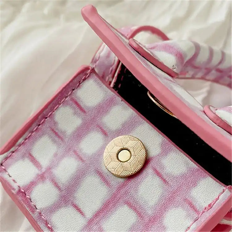 Wholesale Women Fashion Color Blocking Mini Crossbody Bag
