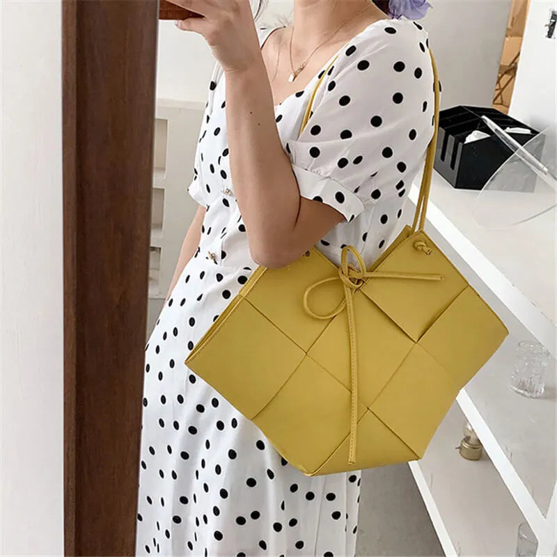 Women Fashion Solid Color Large Capacity Irregular Shoulder Bag