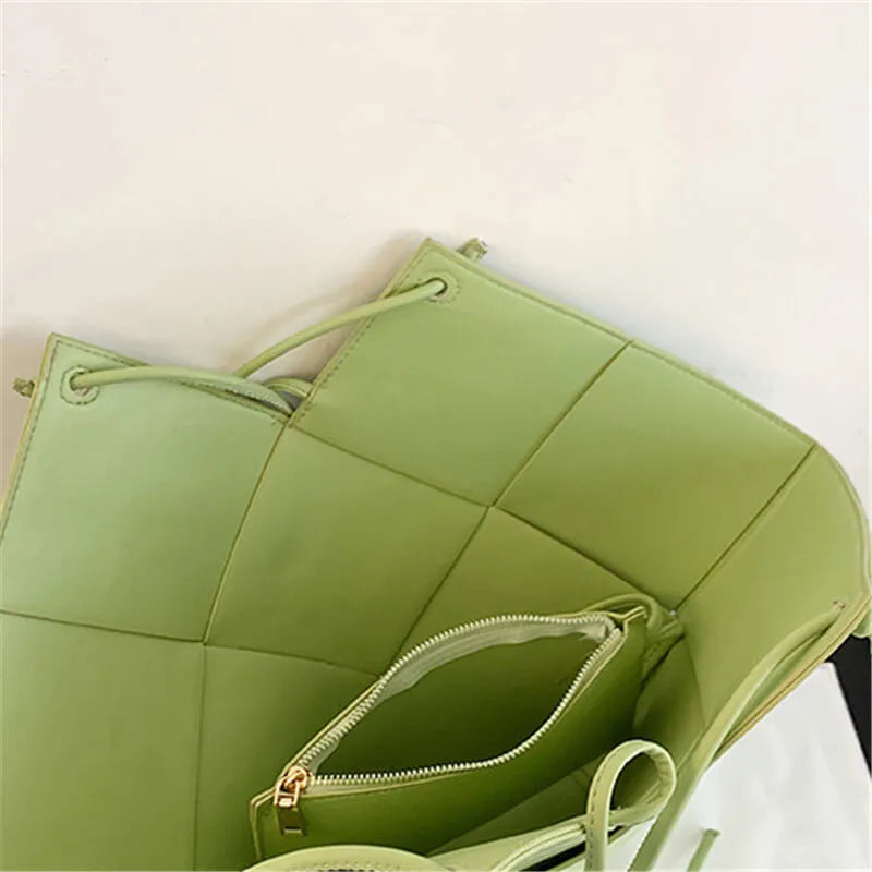 Women Fashion Solid Color Large Capacity Irregular Shoulder Bag