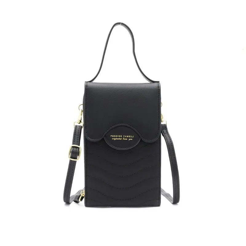 Women Fashion Solid Color Multifunction Mini Crossbody Bag