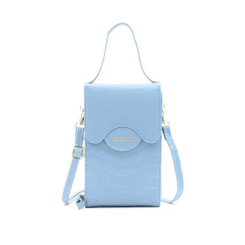 Women Fashion Solid Color Multifunction Mini Crossbody Bag