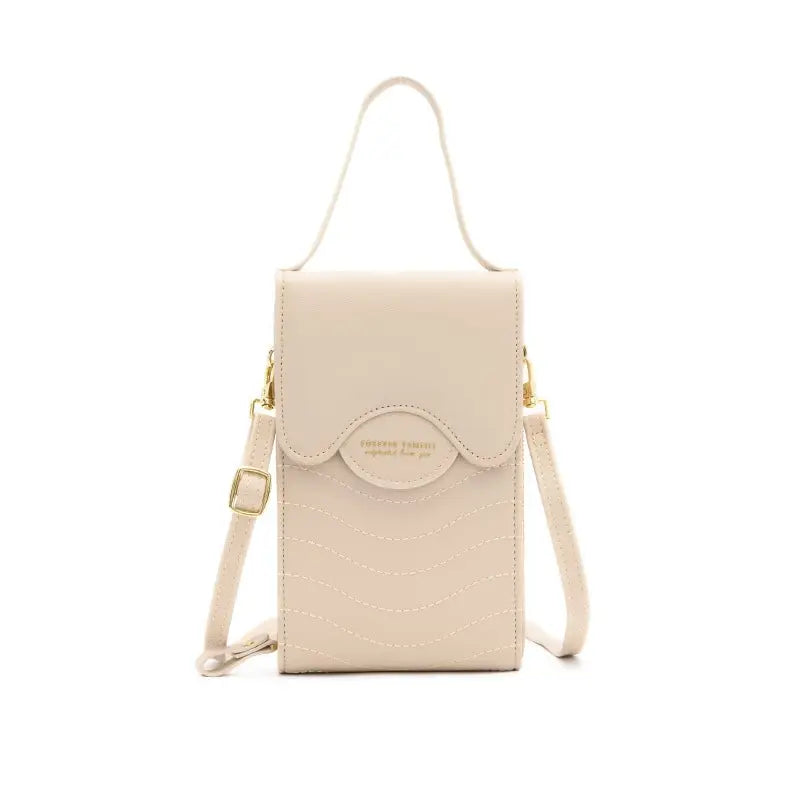 Women Fashion Solid Color Multifunction Mini Crossbody Bag