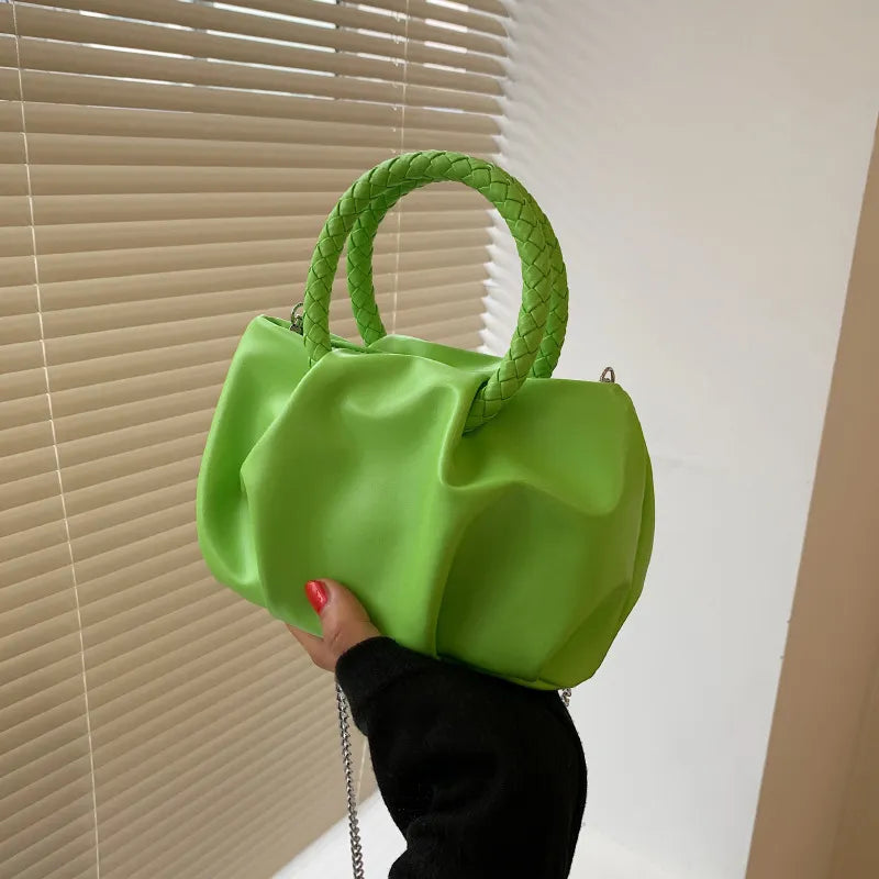 Wholesale Women Fashion Crease Clouds Mini Crossbody Bag