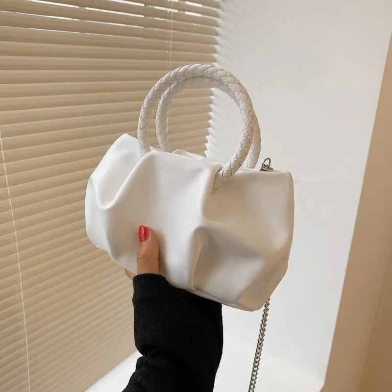 Wholesale Women Fashion Crease Clouds Mini Crossbody Bag