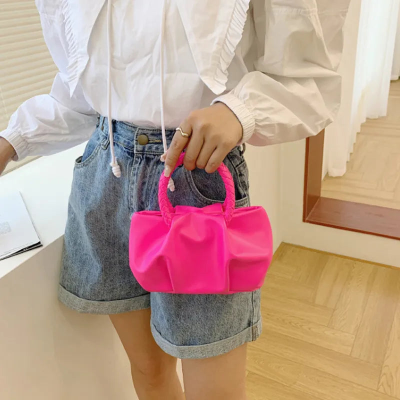 Wholesale Women Fashion Crease Clouds Mini Crossbody Bag
