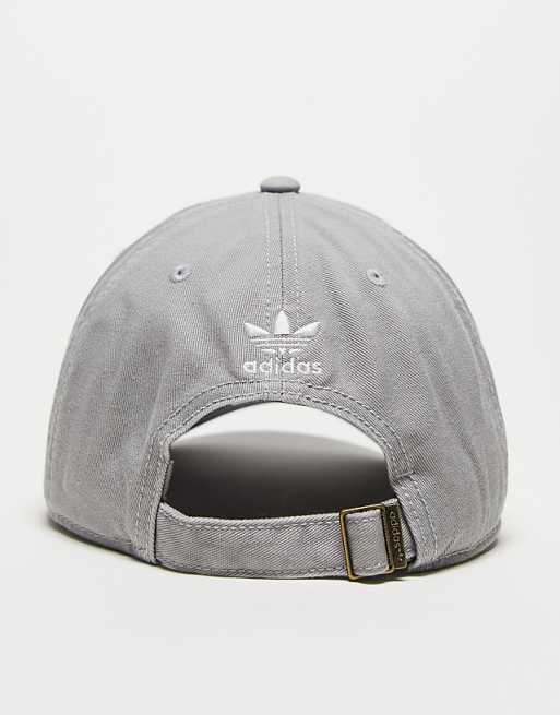 Adidas Originals Relaxed Snapback Cap In Gray