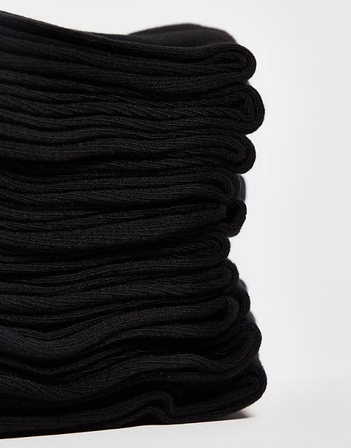 Men Jack & Jones 10 pack socks with logo in black
