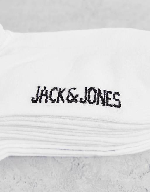 Men Jack & Jones 10 pack socks in white