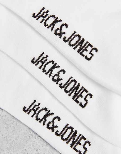 Men Jack & Jones 10 pack socks in white