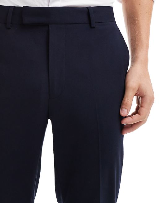 Chino Asos Design Slim Dressy Pants In Navy