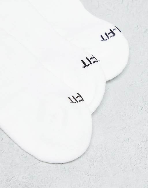 Men Nike Training Everyday Plus Cushioned 3 pack crew socks in white