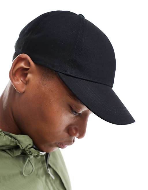 Asos Design Classic Baseball Cap In Black Cotton