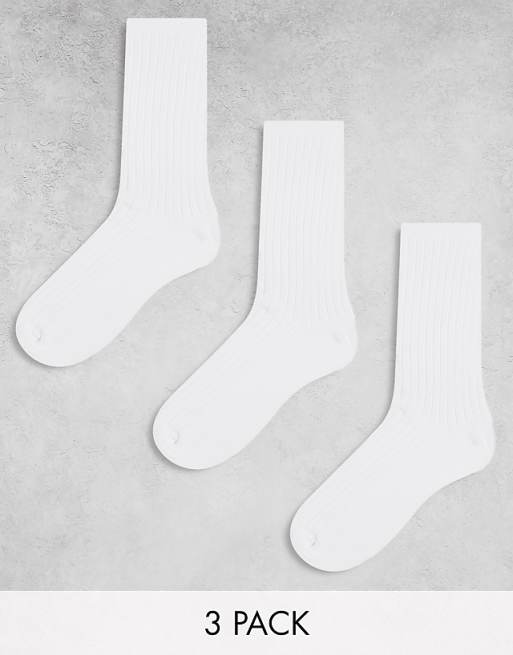 Men Weekday noah 3-pack socks in white