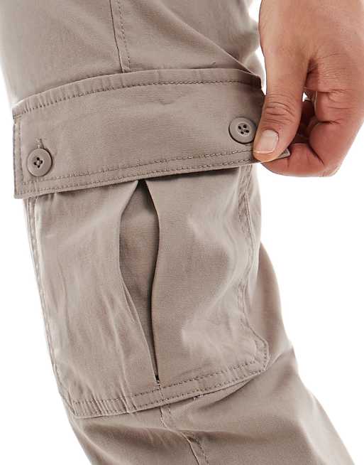 Asos Design Tapered Chino Pants In Beige