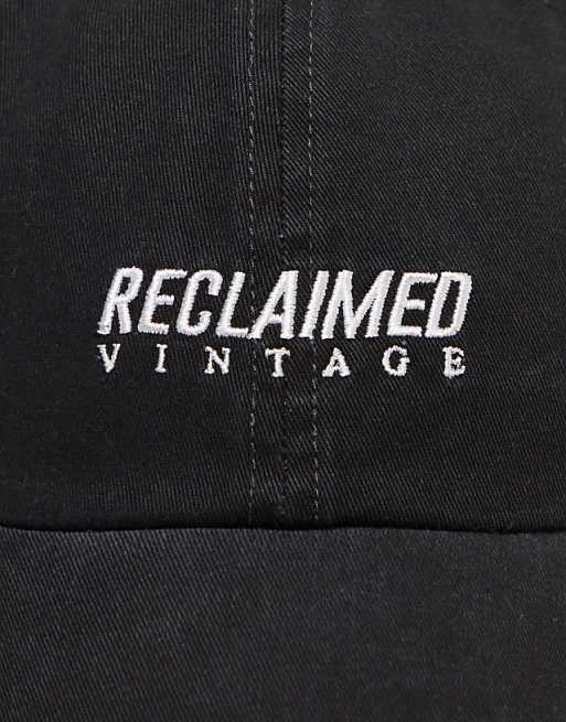 Reclaimed Vintage Logo Cap In Black