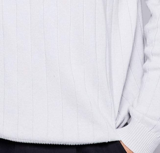 Asos Design Relaxed Knit Wide Ribbed Sweater In Icy Gray