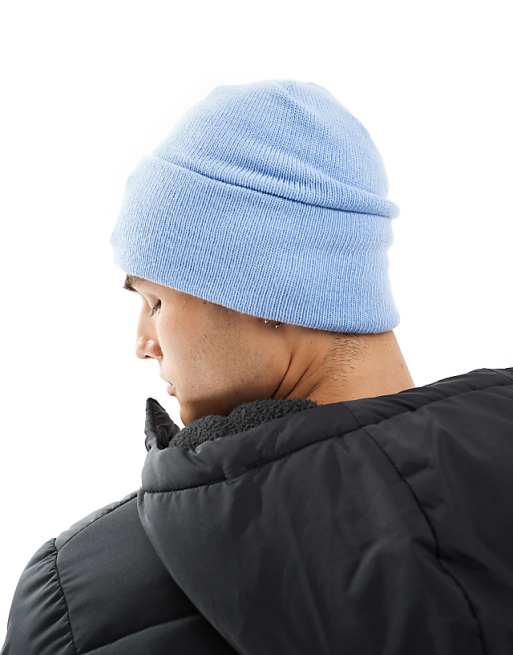 The North Face Big Box Cuffed Beanie In Cornflower Blue